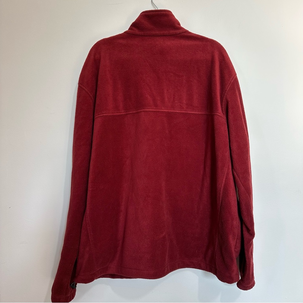 Men’s Columbia Burgundy Full Zip Fleece Jacket, XXL - Picture 2 of 5